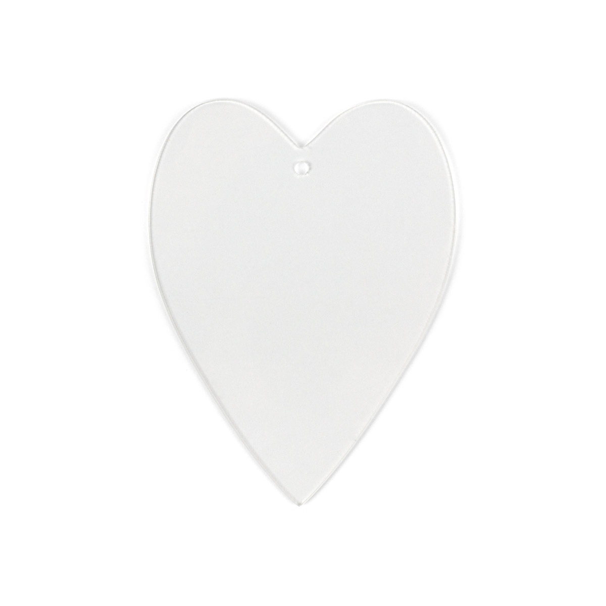 Love2art PLB-013 Заготовка для декорирования "сердце" пластик 10 х 7.5 х 0.3 см 10 шт