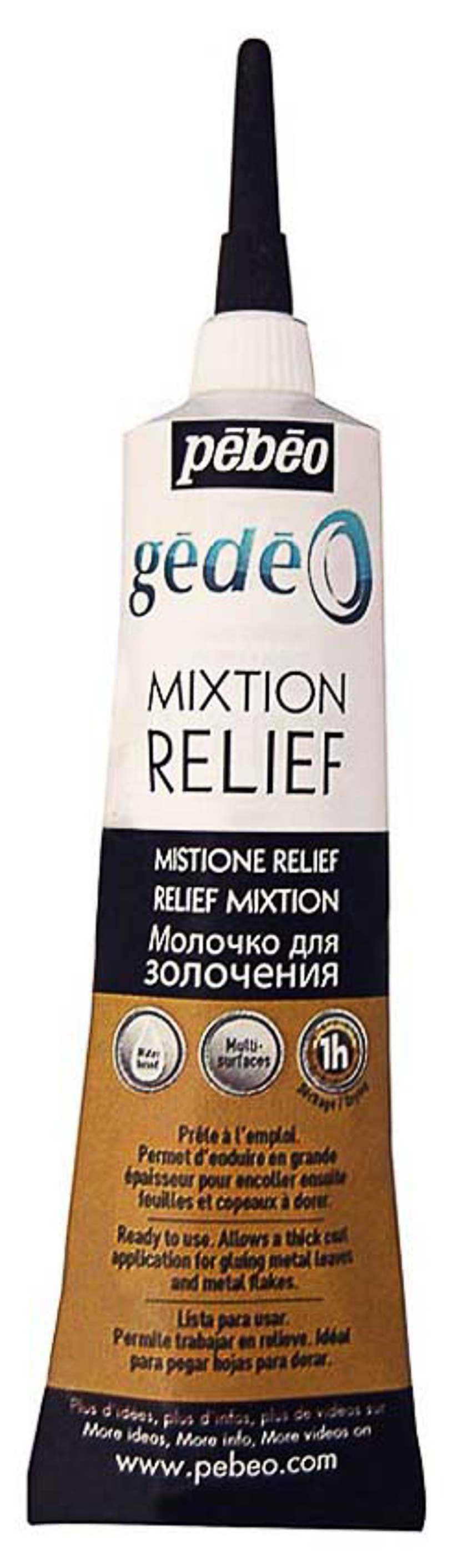 PEBEO Клей-контур для фольги и потали Gedeo Mixion relief 37 мл