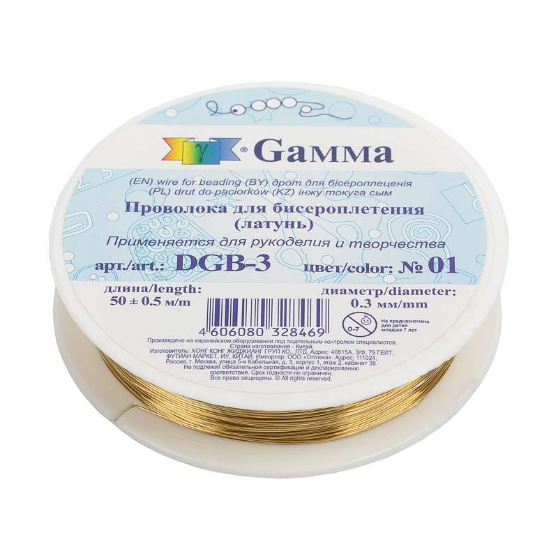 Zlatka / Gamma Проволока для бисера DGB-3 d 0.3 мм 50 м +- 0.5 м