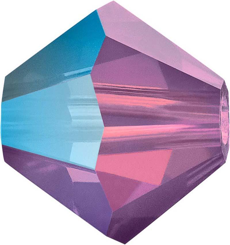 Бусина Чехия PRECIOSA бусины 451-69-302 Crystal AB цветн. 5.7 х 6 мм 12 шт