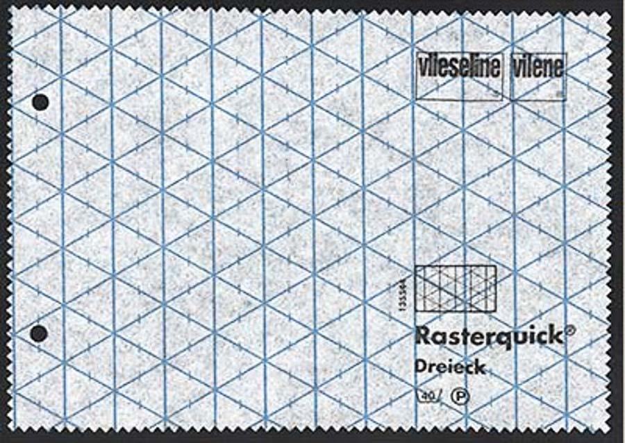 Нетканный материал (флизелин) для творчества Freudenberg неклеевой для пэчворка Rasterquick Dreieck треугольник 50 г/кв.м 90 см