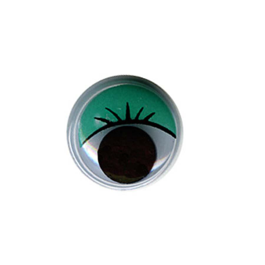 HobbyBe MER-15 Глаза круглые с бегающими зрачками цв. d 15 мм 24 шт.