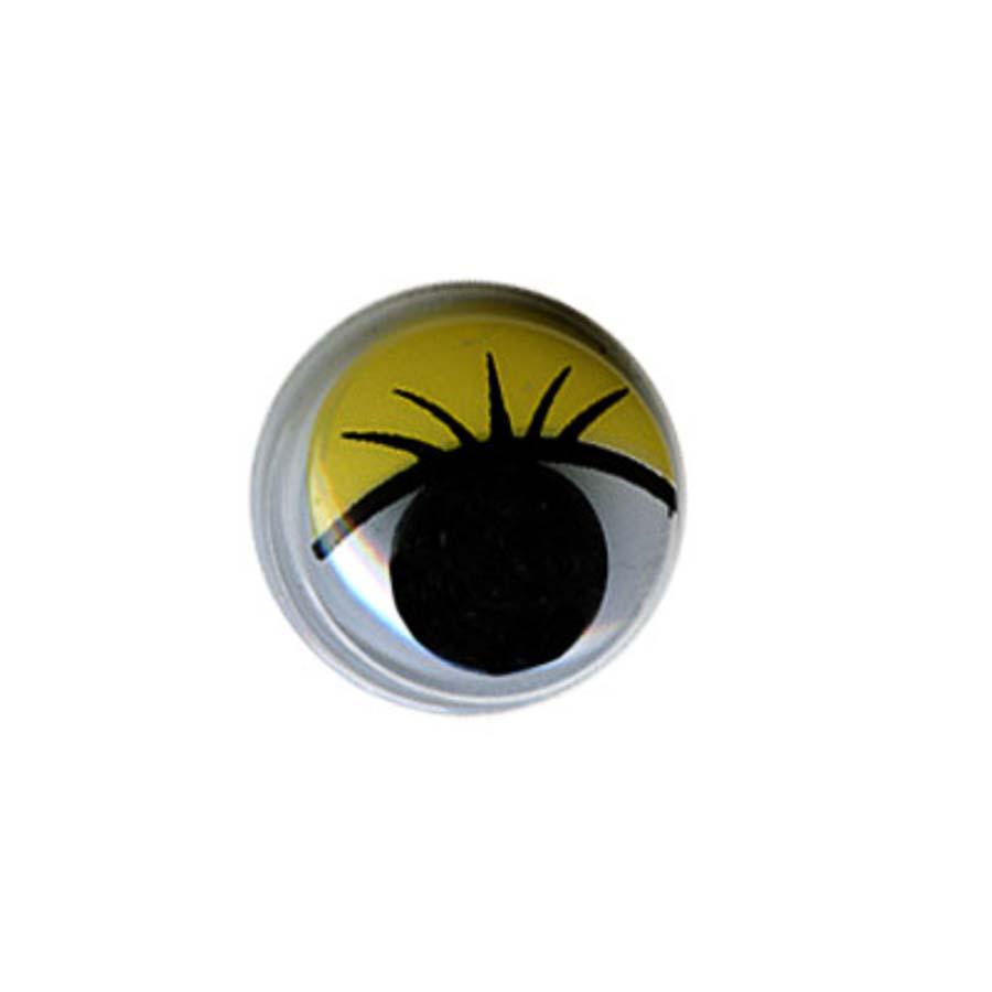 HobbyBe MER-12 Глаза круглые с бегающими зрачками цв. d 12 мм 50 шт.