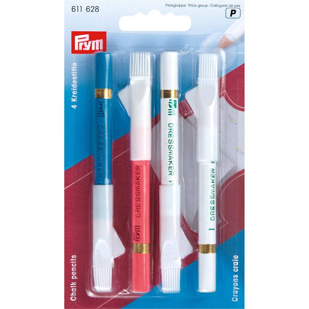 PRYM 611628 Меловые карандаши с щеткой 4 шт.