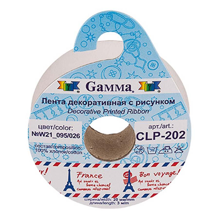 Gamma хлопковая лента с рис. CLP-202 ФАСОВКА 20 мм (3/4'') " 5х3 м