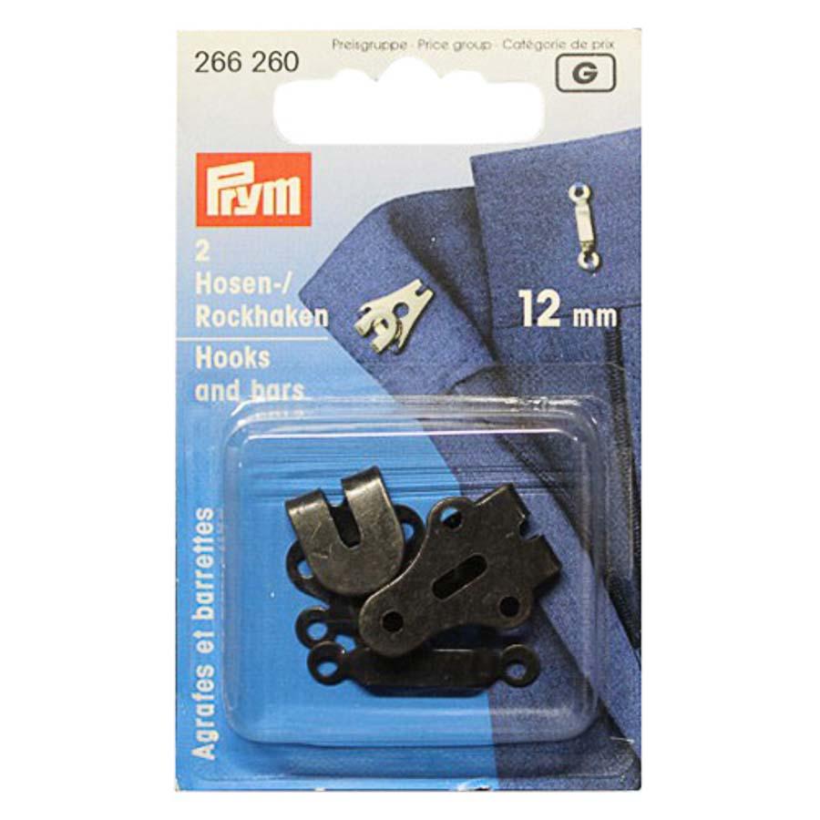 PRYM 266260 Крючки для юбок и брюк 12 мм в блистере 2 шт.