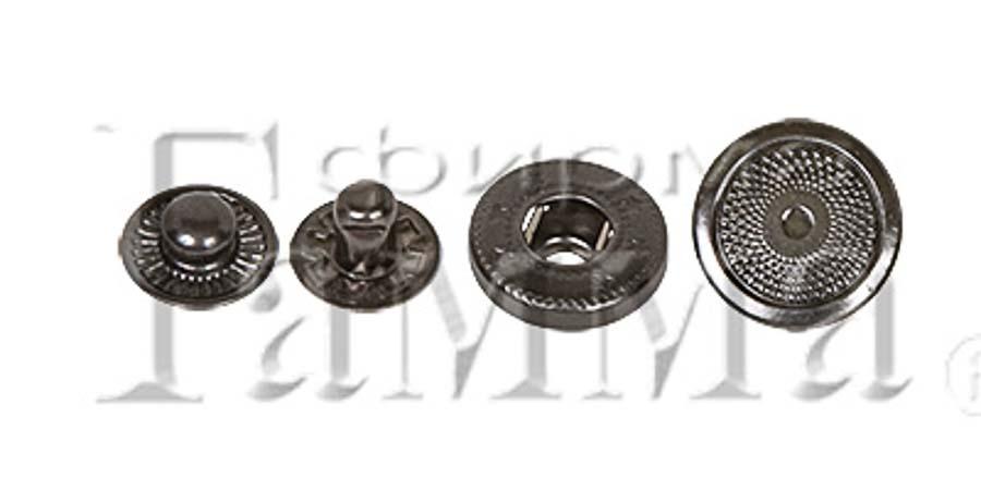 Кнопка "Micron" JK 006 металл нержавеющий сплав d 15 мм 36 шт. №04 под никель
