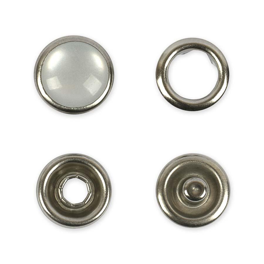 Кнопка рубашечные (жемчужина) нержавеющая сталь d 9 мм 1440 шт. +- 20 шт. никель