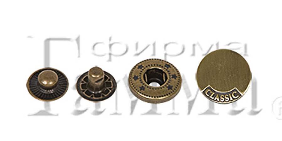 Кнопка "Micron" JK 001 металл нержавеющий сплав d 20 мм 36 шт.