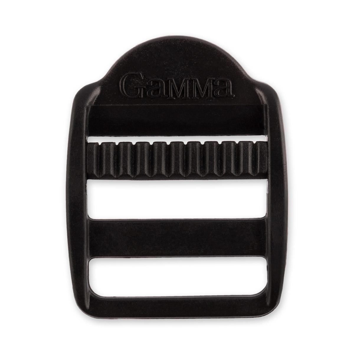 Фурнитура сумочная пластик SAM001 Пряжка регулировочная "Gamma" ФАСОВКА 1.25" (32 мм) 10 шт. Черный