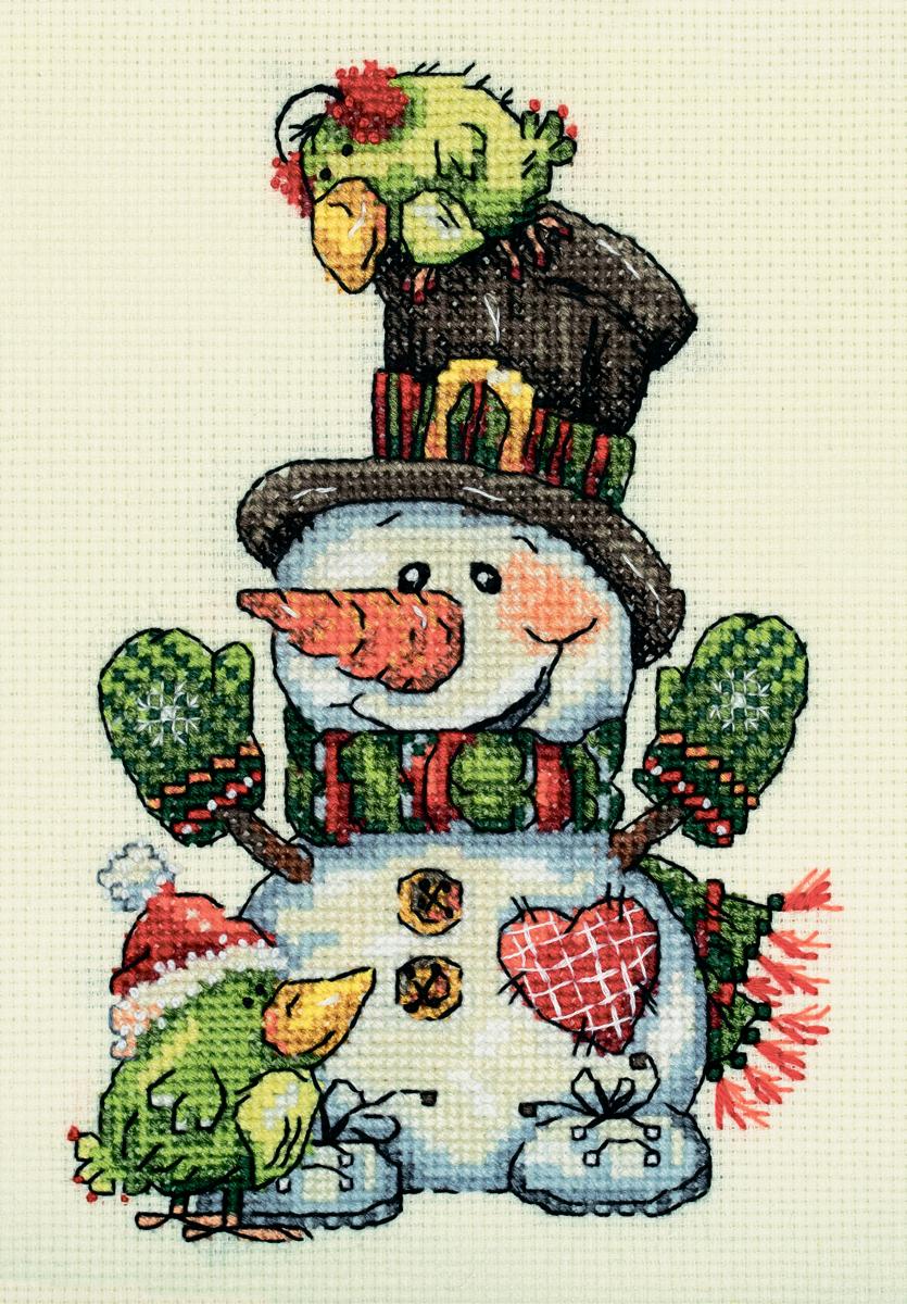 Klart набор для вышивания 8-520 "Задорный снеговик"