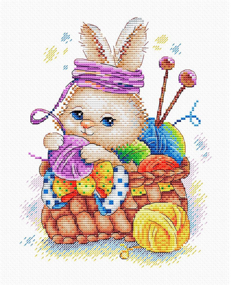 Набор для вышивания М.П.Студия М-651 "Рукодельный кролик"