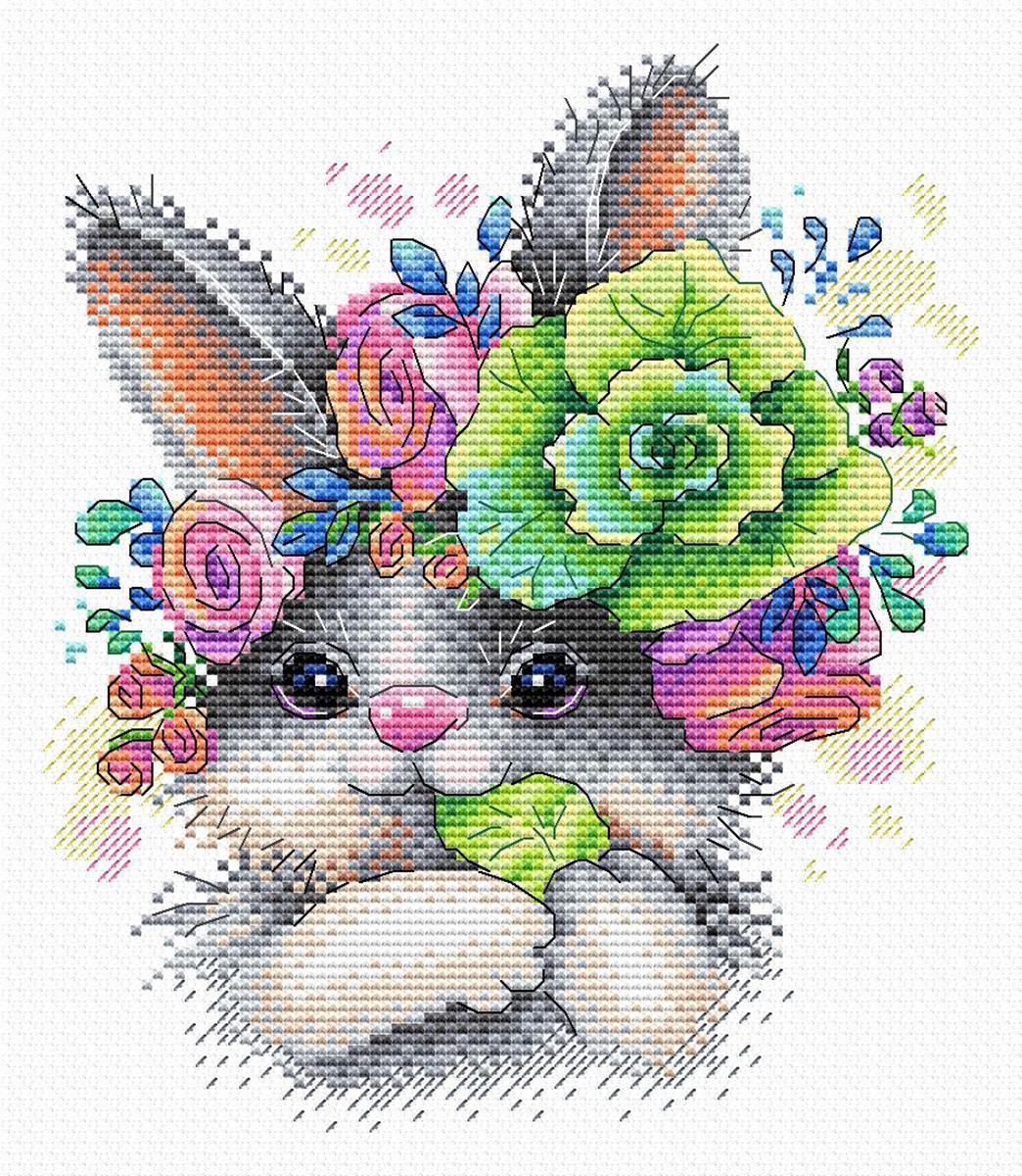 Набор для вышивания М.П.Студия М-652 "Очаровательный кролик"