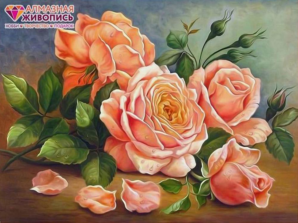 Алмазная живопись АЖ-1514 "Ароматные розы"
