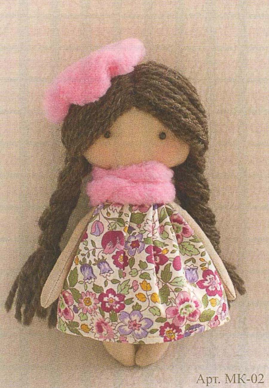 Текстильная игрушка HAPPY HANDS Девочка МК-02, Софийка15 см