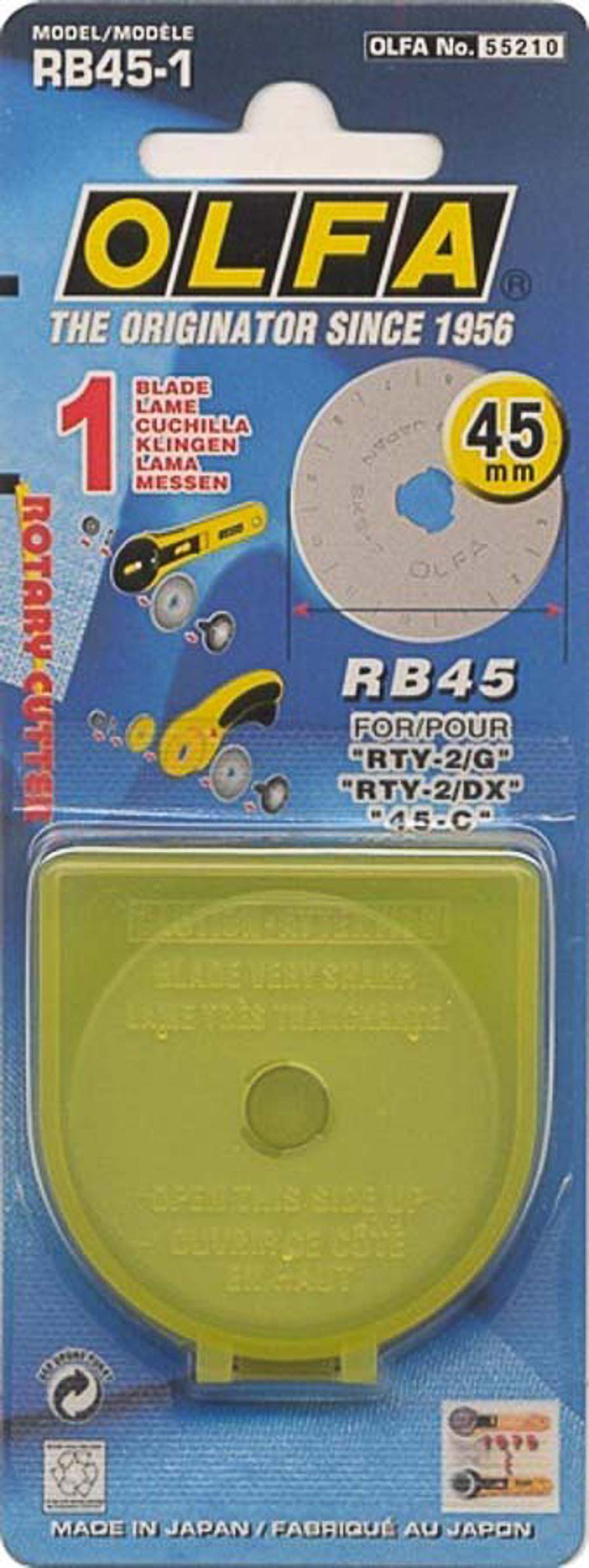 Запасой диск для ножа RTY-2/G. 45 мм 1 шт. RB45-1
