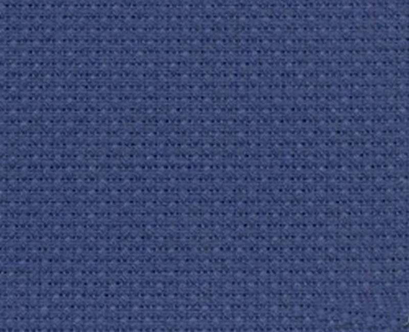 Канва в упаковкеPerl-Aida11 (44кл.=10см) 100% хл,48х53 цвет синий ZWEIGART