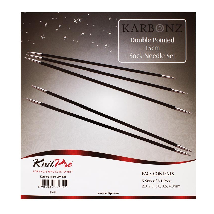 Набор носочных спиц Karbonz KnitPro, 15 см, 41614