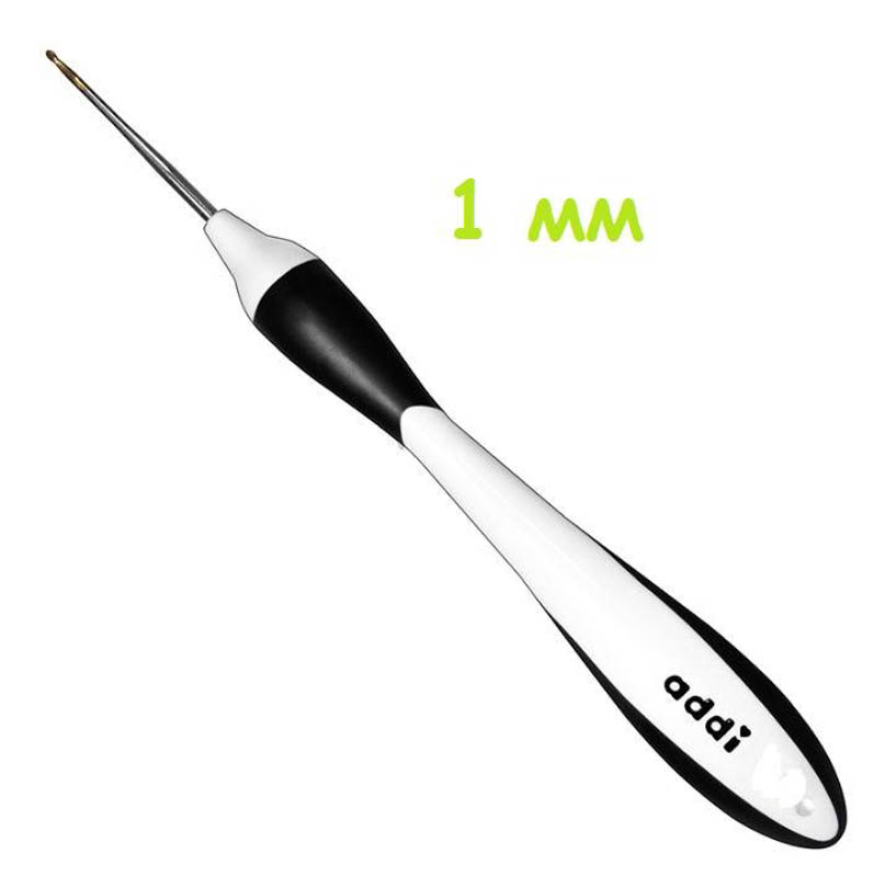 Крючок AddiSwing вязальный с эргономичной пластиковой ручкой, №1.00, 16 см