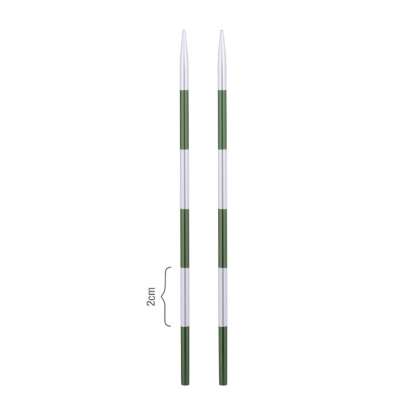 Спицы съемные алюминиевые Smartstix KnitPro для длины тросика 20-28 см, 3,00 мм, 42141