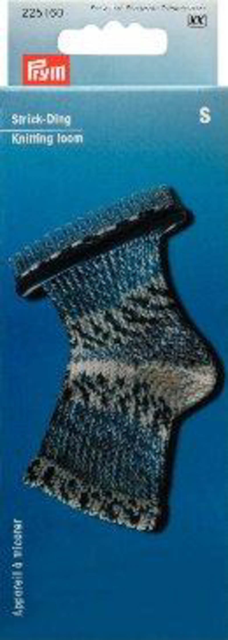 Приспособление для вязания носков и митенок, размер S, 28 штифтов пластик/металл фиолетовый/серебр.