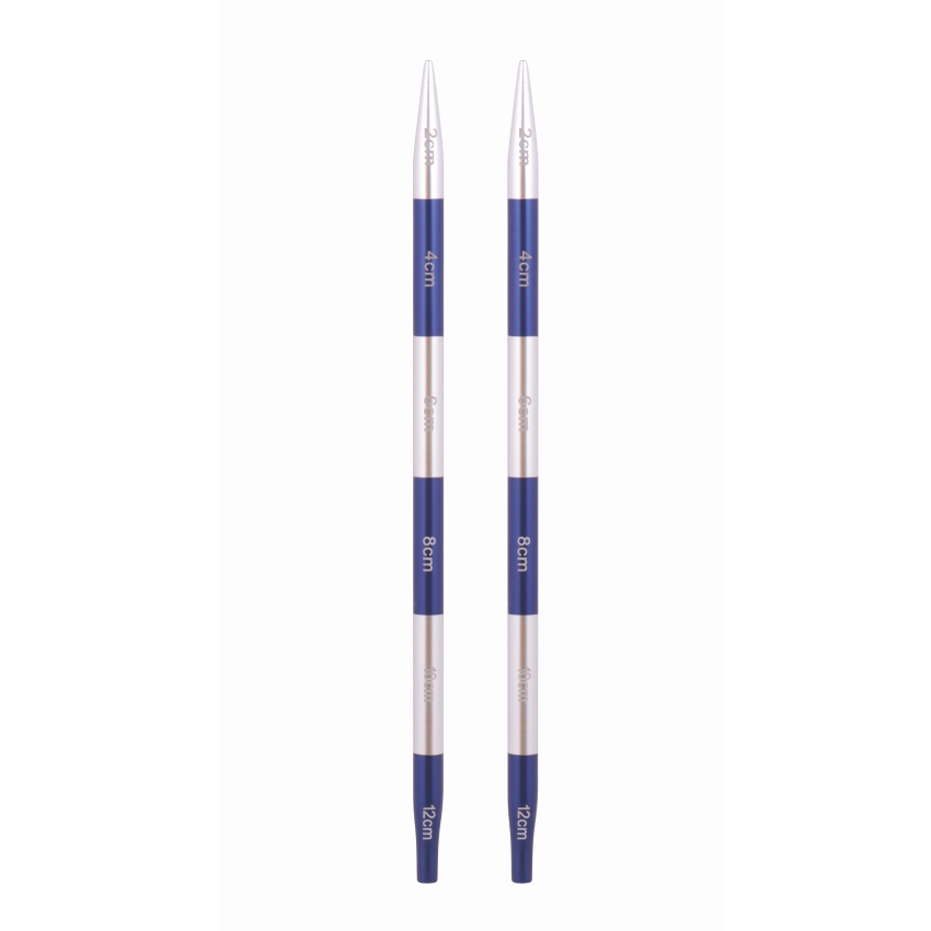 Спицы съемные алюминиевые Smartstix KnitPro для длины тросика 35-126 см, 4,50 мм, 42126