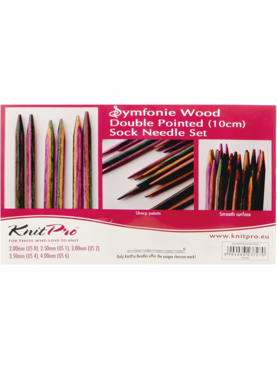 Набор деревянных  носочных спиц 10 см Symfonie KnitPro 20650