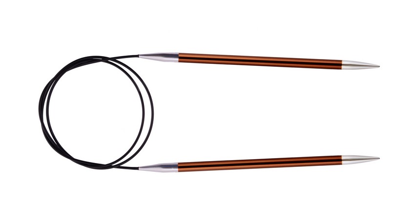 Спицы алюминиевые круговые Zing KnitPro, 60 см, 5.50 мм 47102