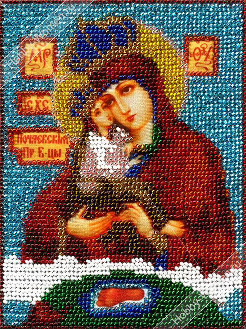 Набор для вышивания бисером  WH  ИЧМ0011 Божья матерь Почаевская