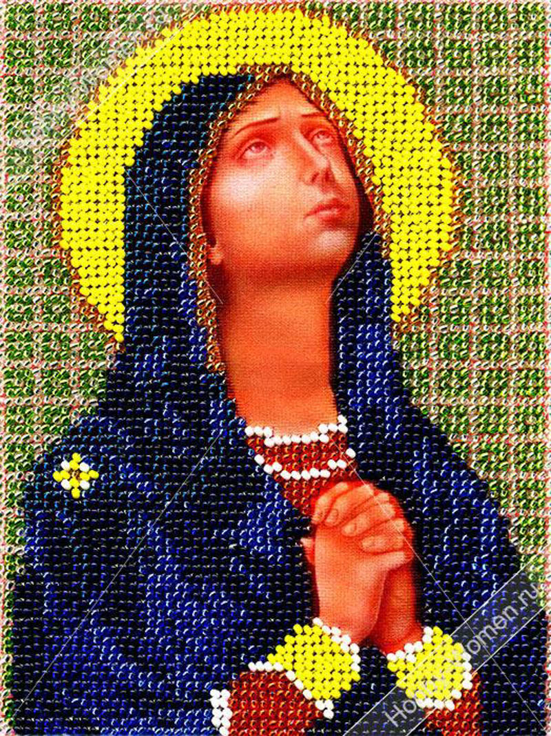 Набор для вышивания бисером  WH  ИЧМ0007 Богородица Сихастрия