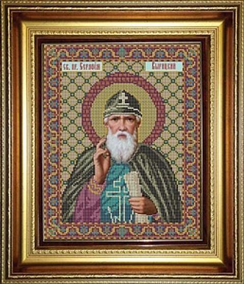 Набор для вышивания  Galla Collection  И 044 Икона  Святой преподобный Серафим Вырицкий  23 x 29 см
