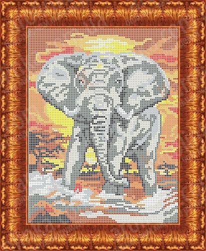 Рисунок-схема на ткани  Каролинка  КБЖ 4015 Слон