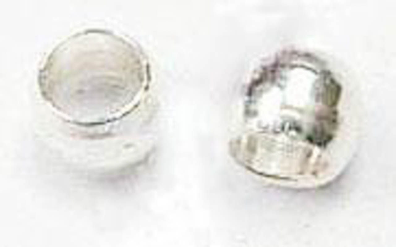 Фиксаторы цилиндрические  (кримпы) стальные 2,0 мм , серебро