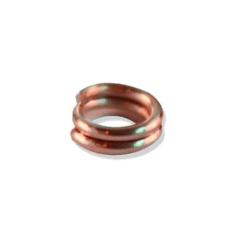 Кольцо для бус  Астра  7704277 двойное, 0,7*5мм  (20шт/уп) цвет: медь