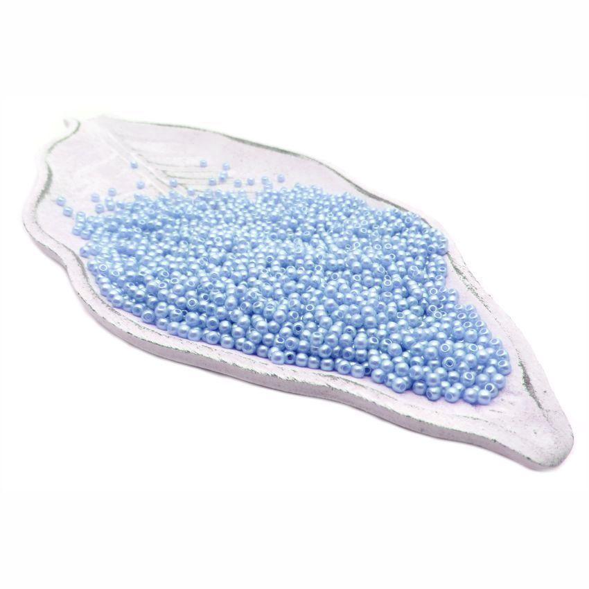 Бусины пластиковые "РУКОДЕЛИЕ", диаметр 3мм, цвет №8 голубой, 25гр/пакет, PP1001C8