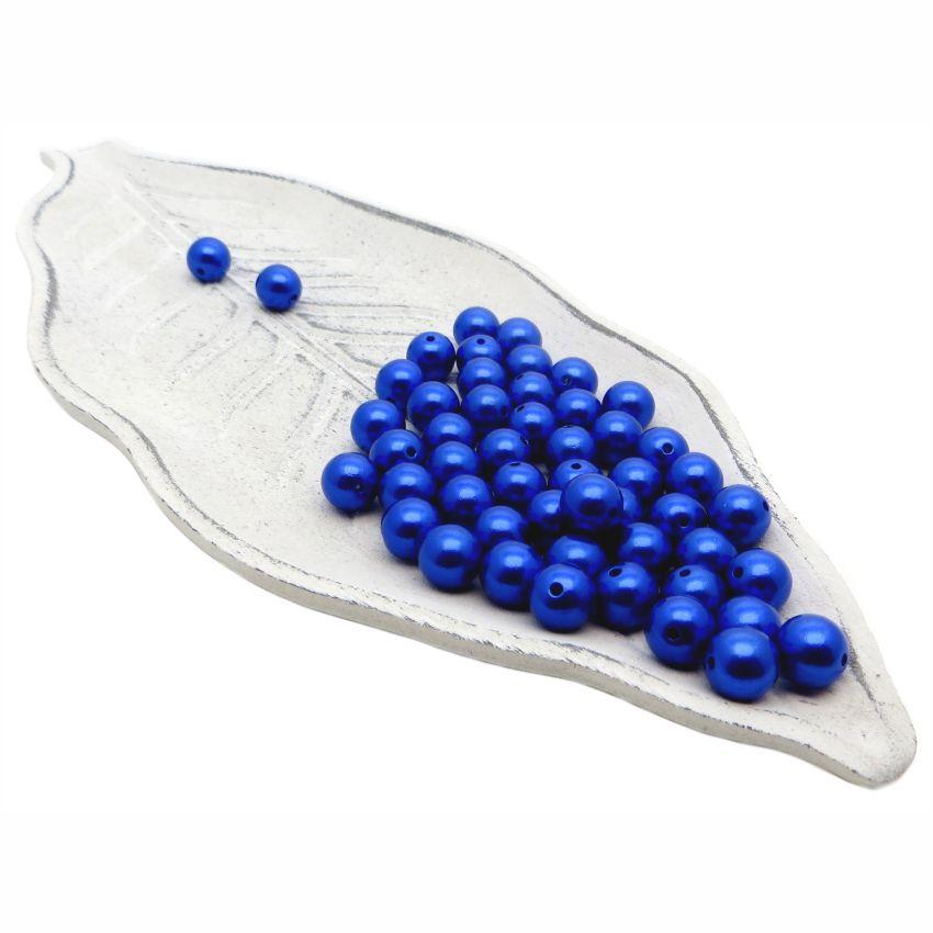 Бусины пластиковые "РУКОДЕЛИЕ", диаметр 10мм, цвет №28 королевский синий, 25гр/пакет, PP1006C28