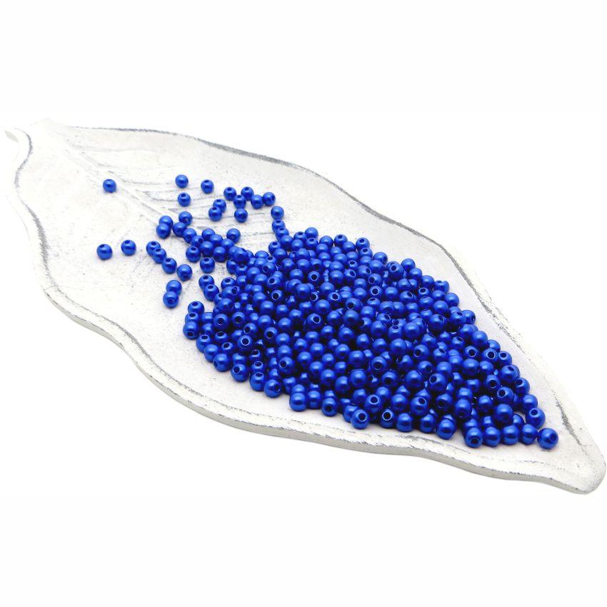 Бусины пластиковые "РУКОДЕЛИЕ", диаметр 5мм, цвет №28 королевский синий, 25гр/пакет, PP1003C28