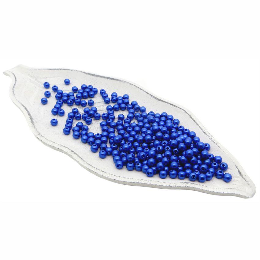 Бусины пластиковые "РУКОДЕЛИЕ", диаметр 6мм, цвет №28 королевский синий, 25гр/пакет, PP1004C28