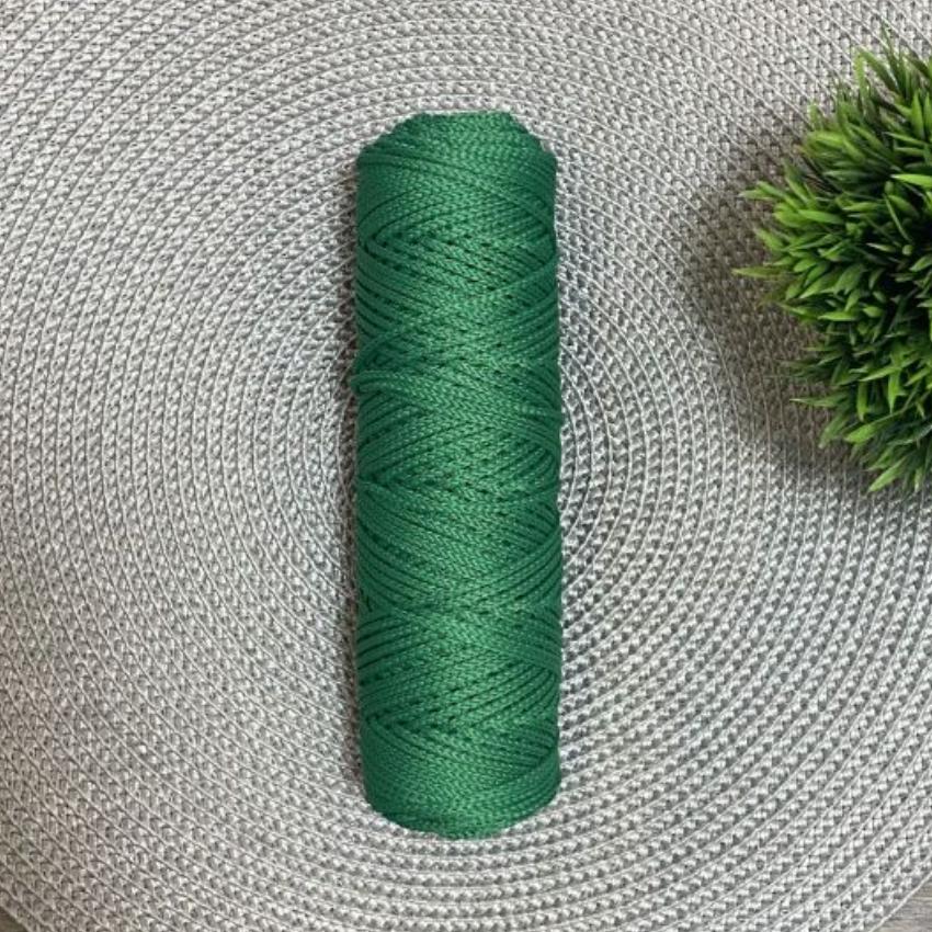 Шнур полиэфирный 3 мм без сердечника (зеленый) 50м (122)