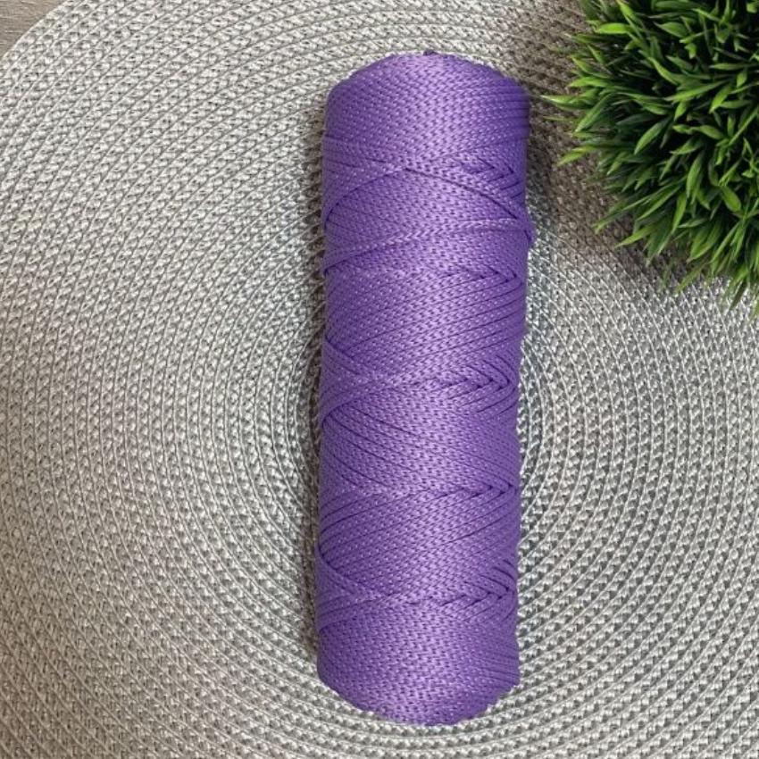 Шнур полиэфирный 4 мм без сердечника (фиолетовый) 50м (92)