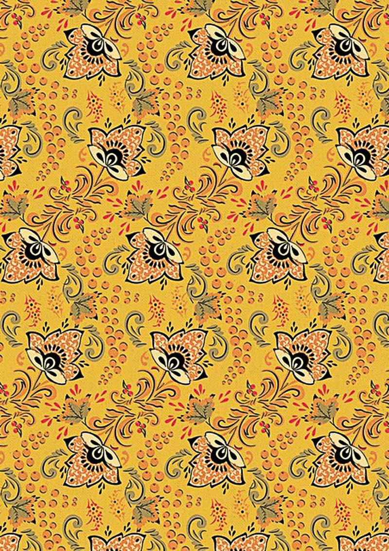 Ткани для пэчворка PEPPY РУССКИЕ ТРАДИЦИИ ФАСОВКА 50*55 см цвет: желтый