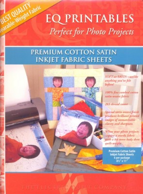Фото-ткань Cotton Satin Inject Fabric Sheets, 6 листов, 21*28 см