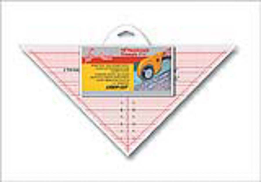 Лекало "Hemline" NL4172 треугольник с углами 90*Размер: 19,05 х 37,1 см