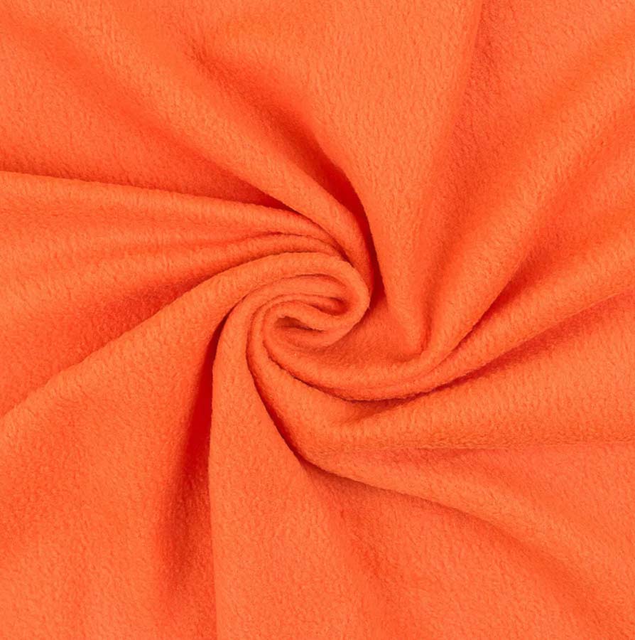 Ткань Флис FG-001 230+-4г/кв.м 50 х 50 см 100% полиэстер №148 цвет оранжевый