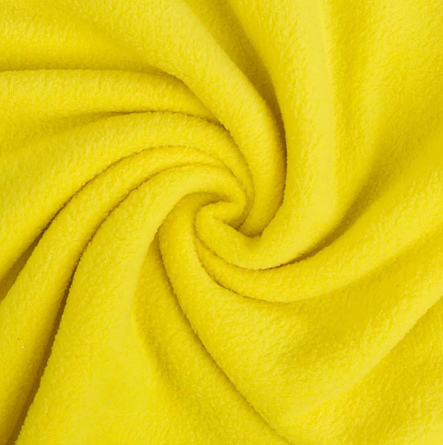 Ткань Флис FG-001 230+-4г/кв.м 50 х 50 см 100% полиэстер №383 цвет желтый