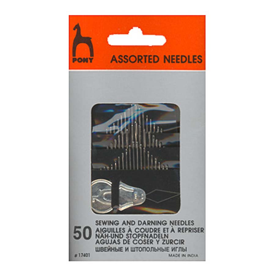 Иглы ассорти Needles Assort конверт "Простое ушко" (со вдевателем) в конверте 50шт.