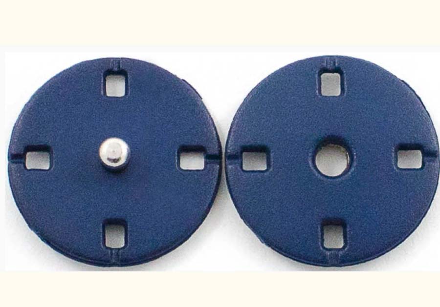 Кнопки пришивные пластиковые KN06 Blue 21mm 10шт.