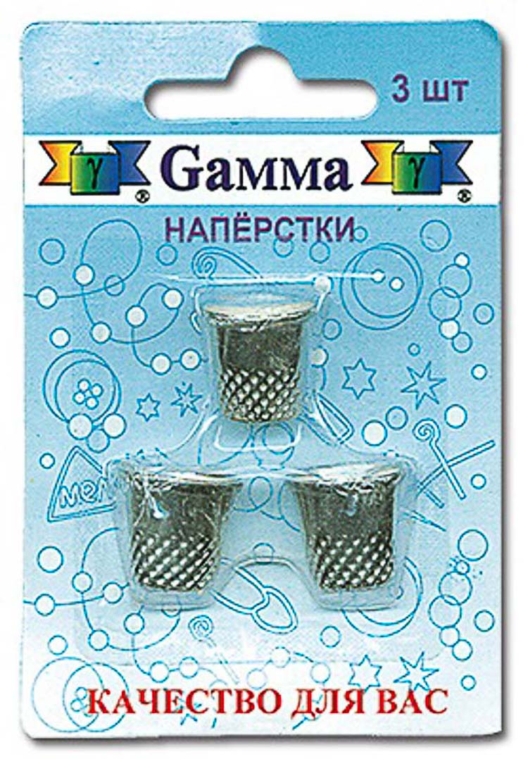 Наперстки "Gamma" ТВ-03 №9 никель 3 шт в блистере