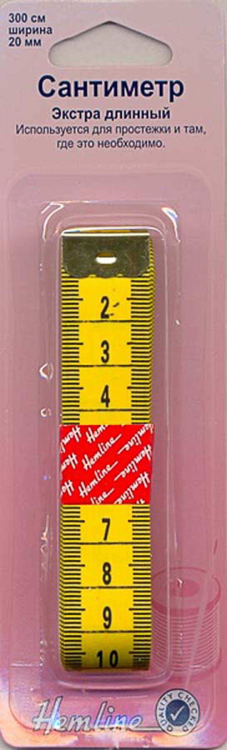 Сантиметр "Hemline" 256, экстра-длинный 300 см, 20 мм