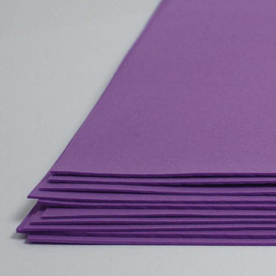 №157 фиолетовый, фоамиран иранский, 15*20 см, 10 шт/упак
